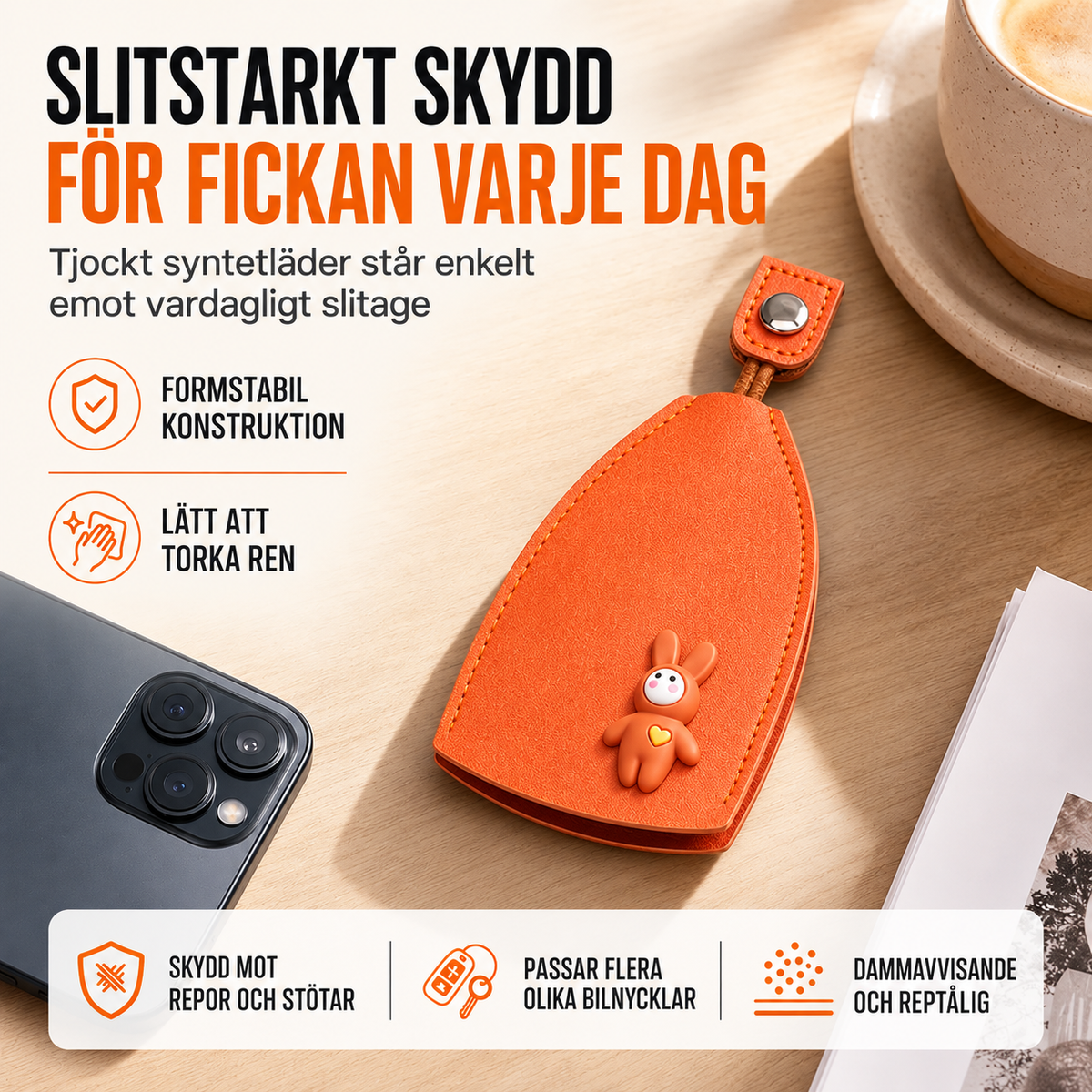 KaninNyckel™ | Söt nyckelhållare i kaninform för vardagens nödvändigheter