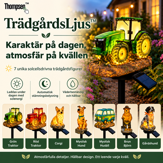 TrädgårdsLjus™ | Dekorativ solcellslampa för trädgården