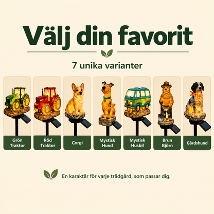 TrädgårdsLjus™ | Dekorativ solcellslampa för trädgården