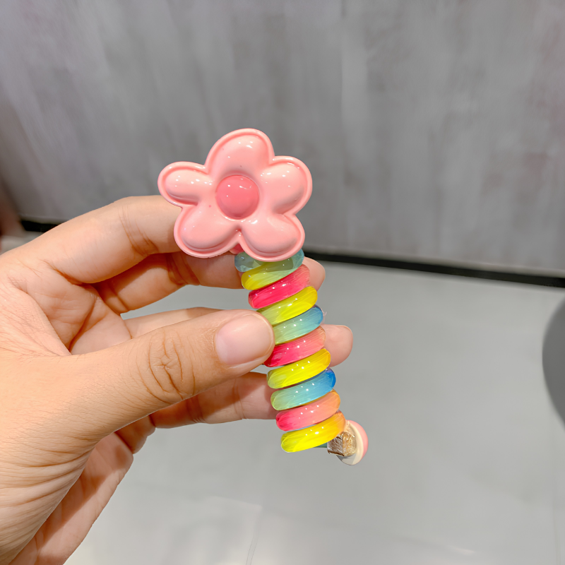 TwistBloom™ | Färgglada spiralformade hårsnoddar