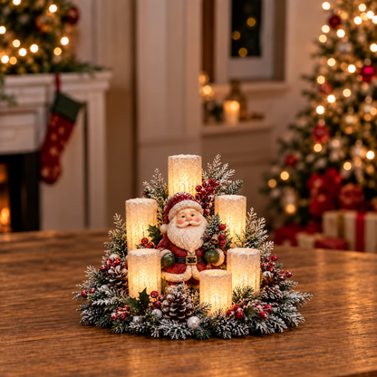 JulGlädje™ | Borddekoration med flamlöst julstearinljus